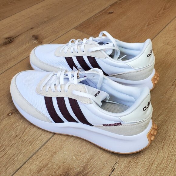 Adidas Run 70s Running Shoes Mens 9.5 White Maroon Sneakers Train Gym IG1182 NEW main image 13